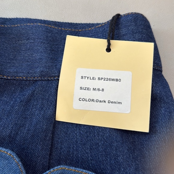 Smak Parlour Dark Denim Tulip Match Game Mini Skirt - Picture 8 of 11